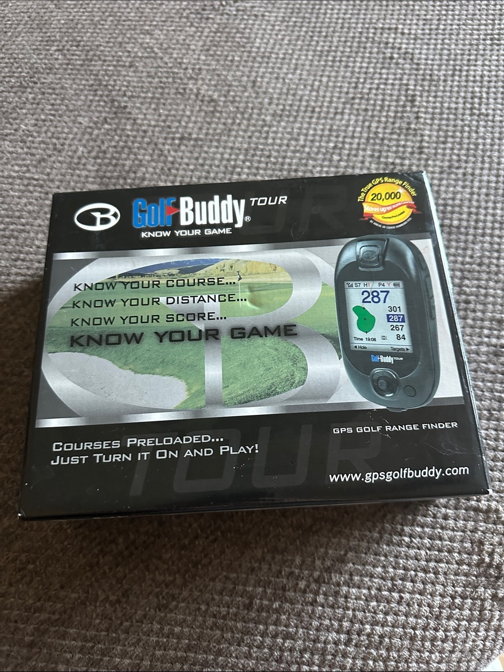 Golf Buddy/Tour GPS Golf Range Finder - Black, used few times